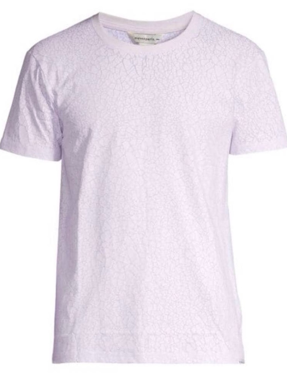 Men's Textured Crew Neck T-Shirt - Light Lilac